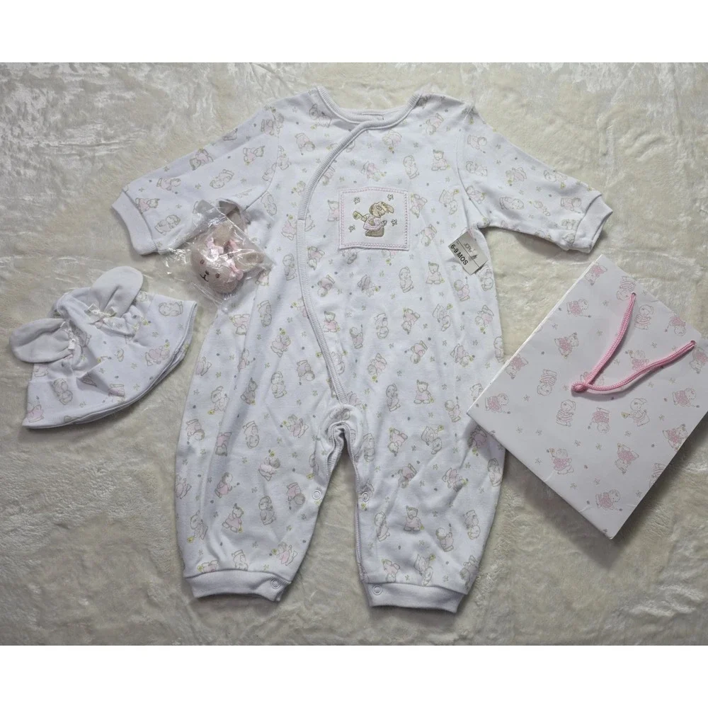 Vintage Y2K Bright Futures Baby Gift Set 6-9M NWT Sleeper Hat Plush